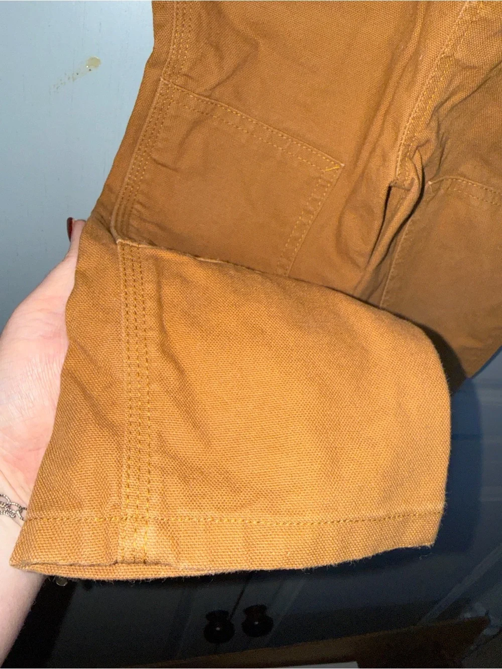 Carhartt Kids Tan/Brown Duck Canvas Overalls Size 2T